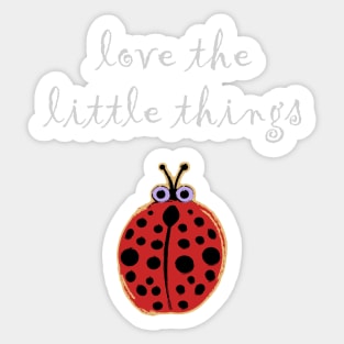 Love the Little Things Ladybug Sticker